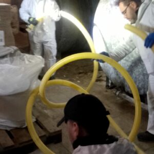 intervento di pulizia, lavaggio, sanificazione di serbatoi e bollitori